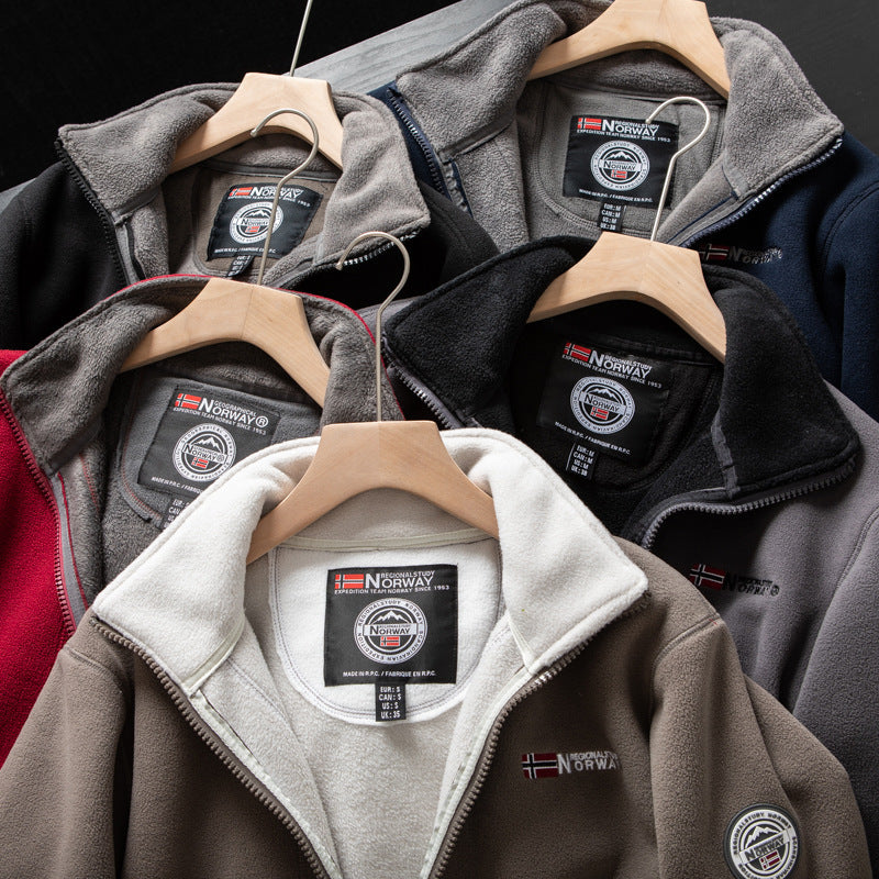 Torben | Stylish Zip-Up Fleece Jacket Men - Norway Winter