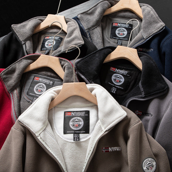 Torben | Stylish Zip-Up Fleece Jacket Men - Norway Winter