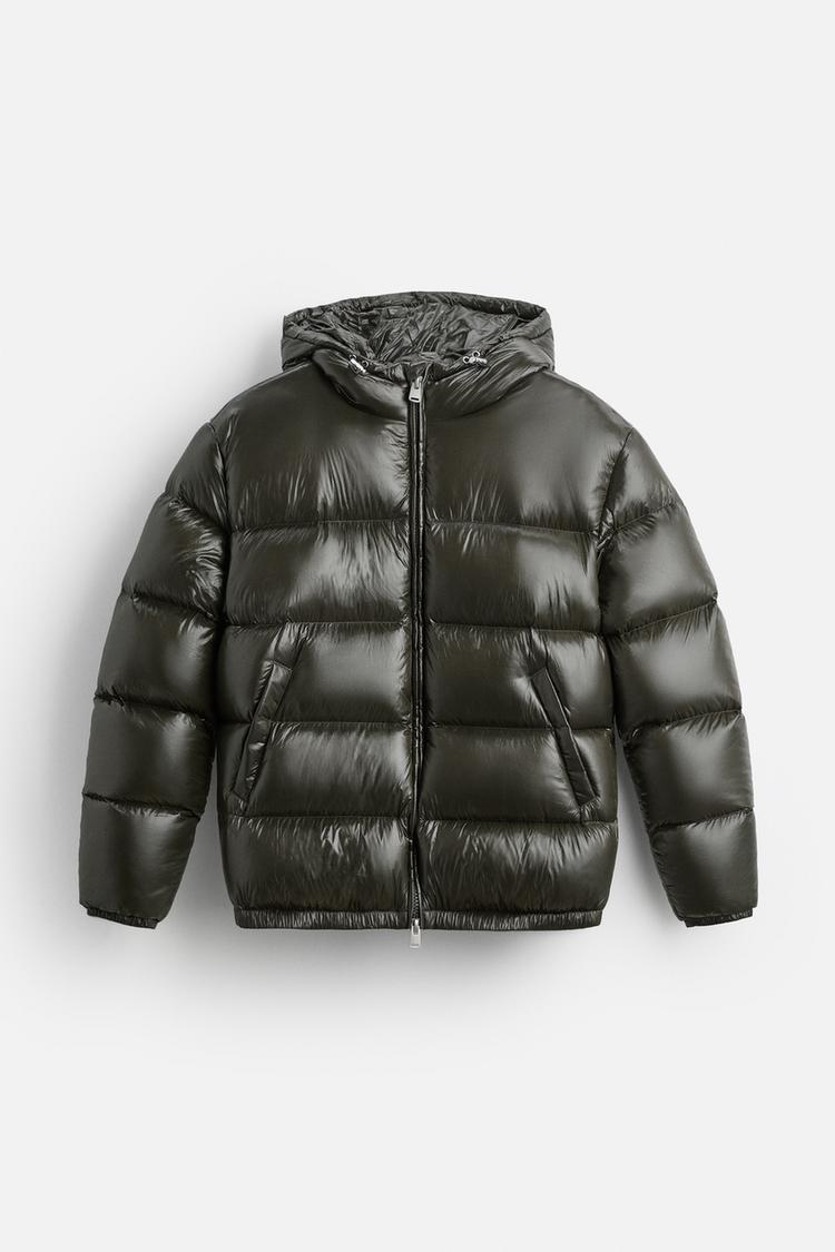 Jackson | Stylish Men's Olive Green Hooded Puffer Jacket
