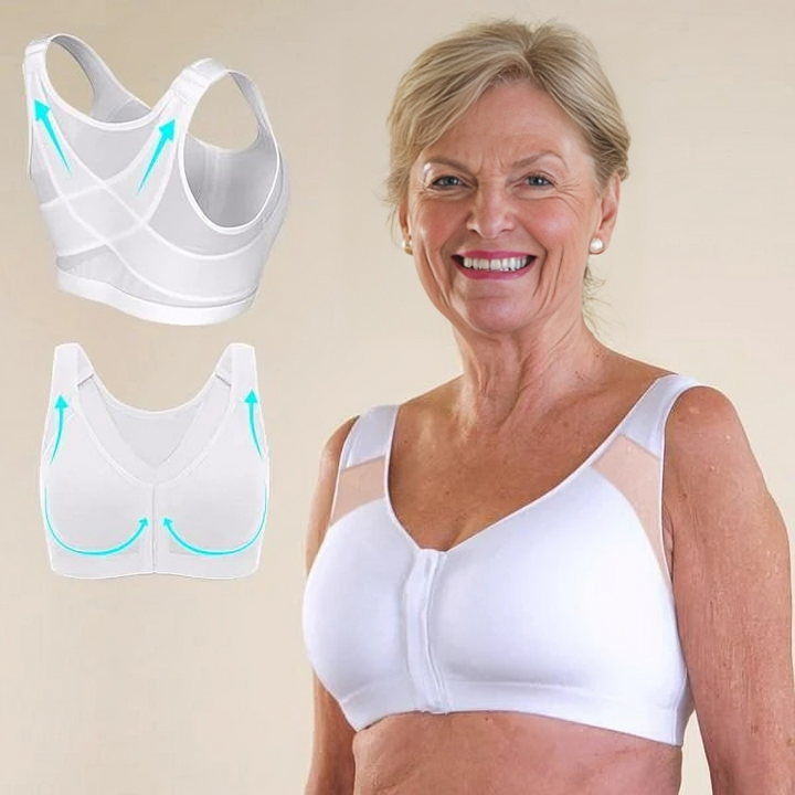 Molly | Elegant Wireless Support Bra With V-Neck Design