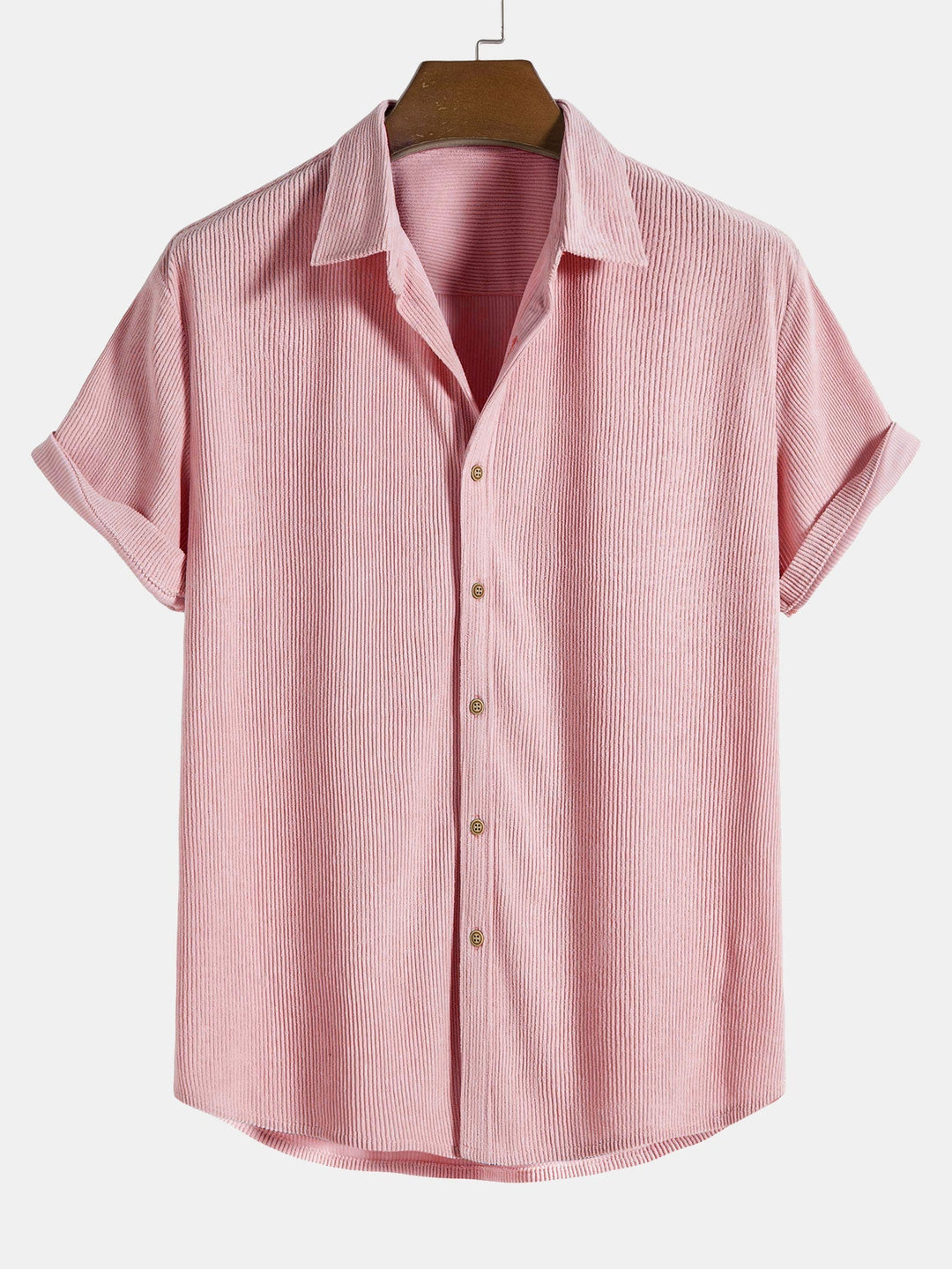Bali | Elegant Striped Linen Two Piece Set Men Short Sleeve