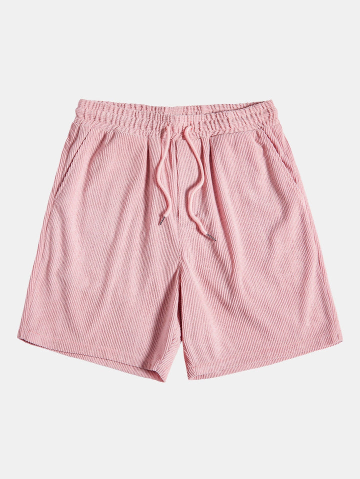 Bali | Elegant Striped Linen Two Piece Set Men Short Sleeve