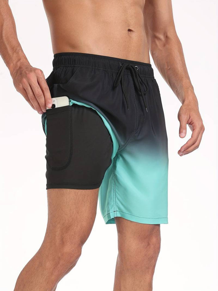 Ariel | Stylish Men's Flamingo Print Beach Swim Shorts