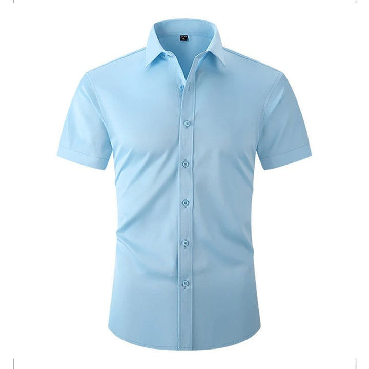 Marcus | Elegant Short Sleeve Button-Up Dress Shirt