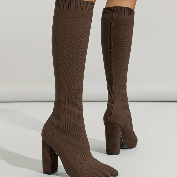Audrey | Elegant Women’s High-Heeled Knee Boots
