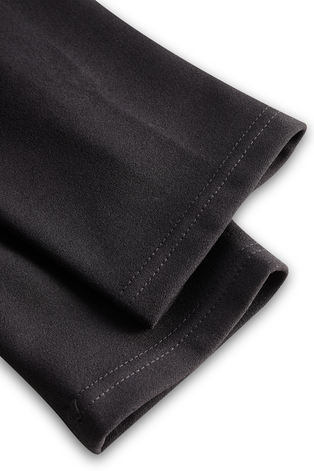 Lucinda | Elegant Black Wrap Midi Dress With Belt