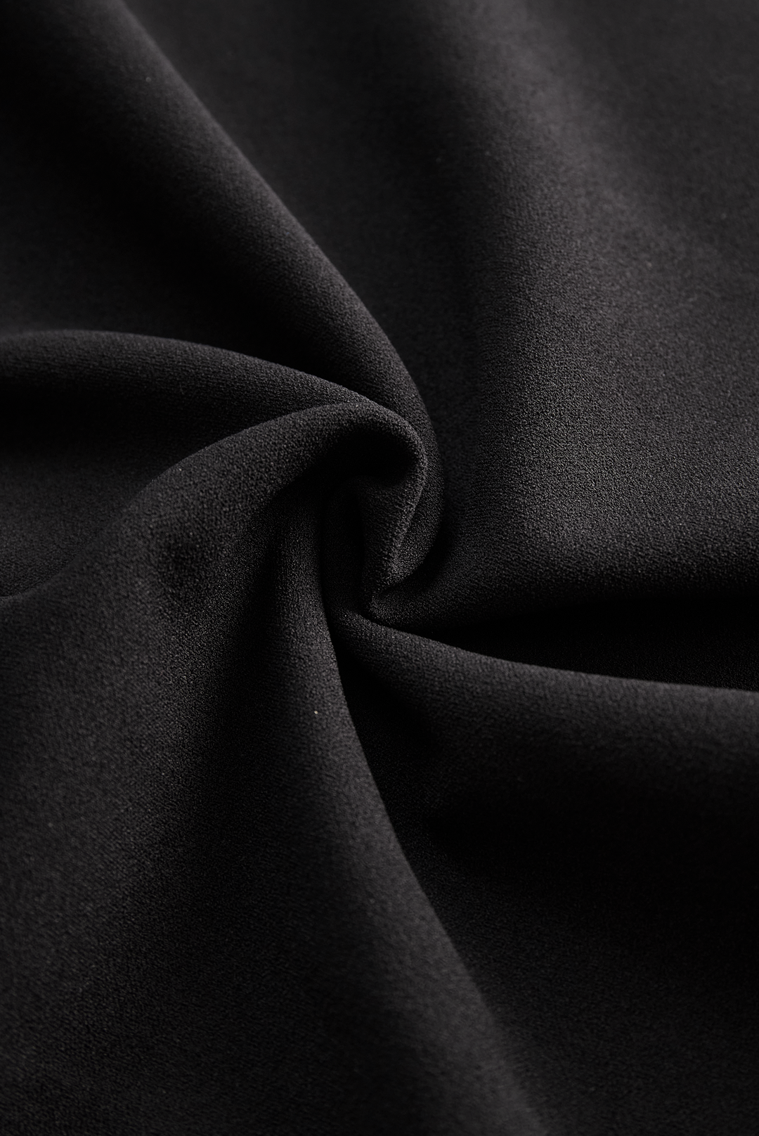 Lucinda | Elegant Black Wrap Midi Dress With Belt