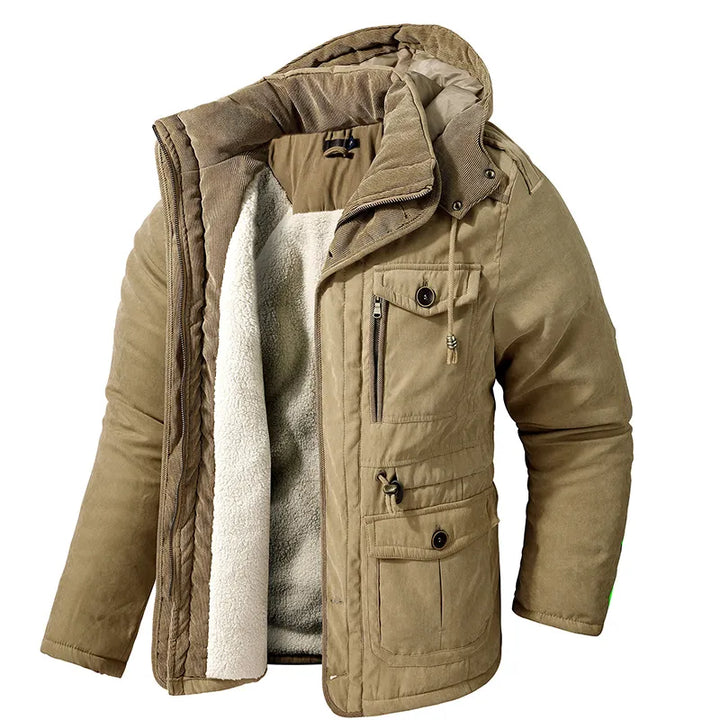 Dominik | Stylish Fleece Lined Winter Parka With Hood