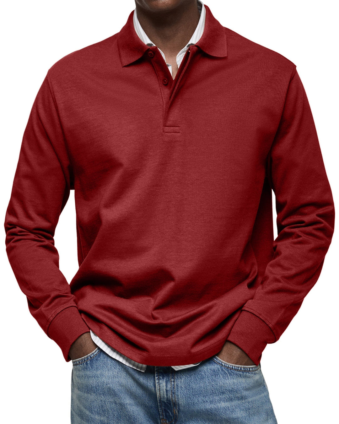 Kristina | Stylish Long Sleeve Polo Shirt With Classic Collar