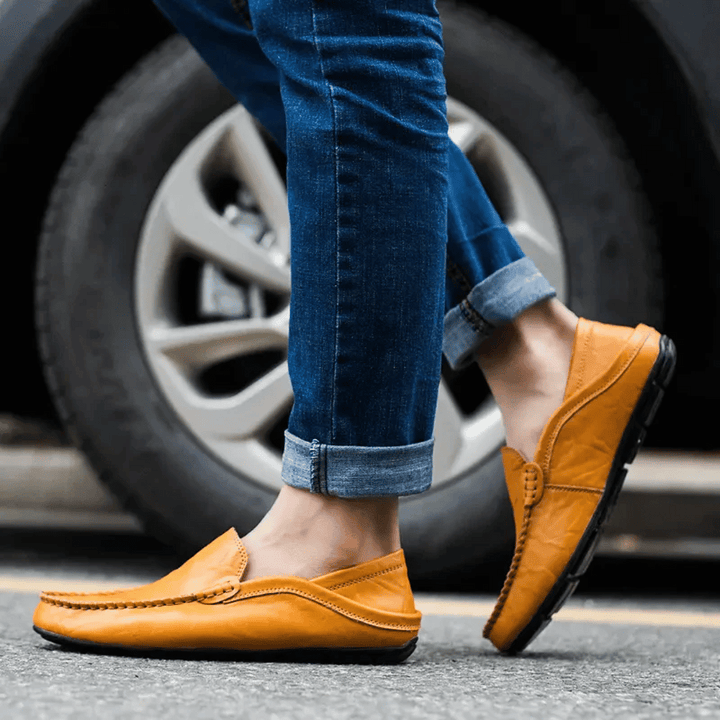 Fiona | Elegant Italian Leather Driving Moccasins For Men