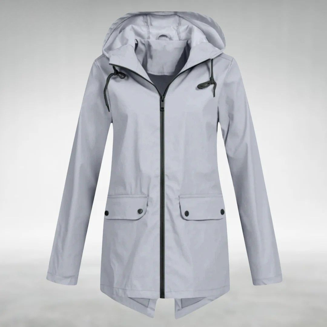Riley | Stylish Hooded Waterproof Jacket With Front Pockets