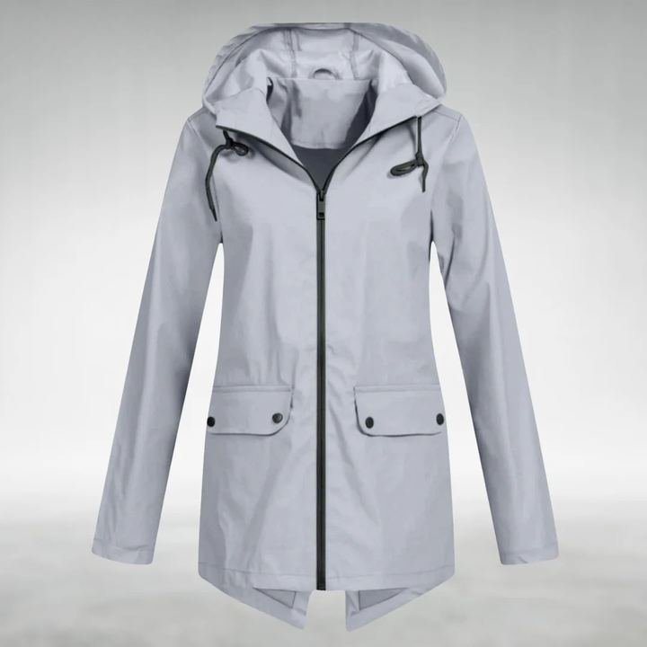 Riley | Stylish Hooded Waterproof Jacket With Front Pockets