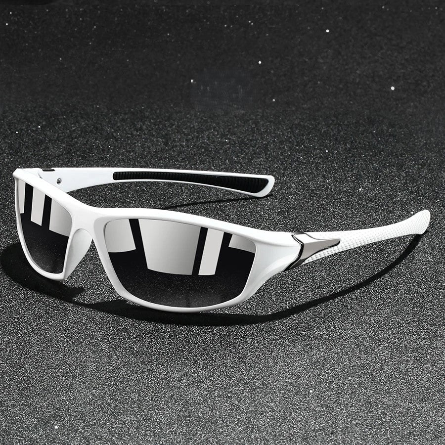 Jericho | Sleek Polarized Sport Sunglasses With Blue Mirror Lenses