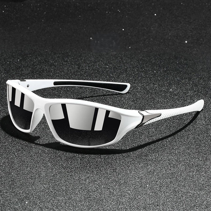 Jericho | Sleek Polarized Sport Sunglasses With Blue Mirror Lenses