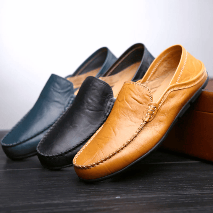 Fiona | Elegant Italian Leather Driving Moccasins For Men