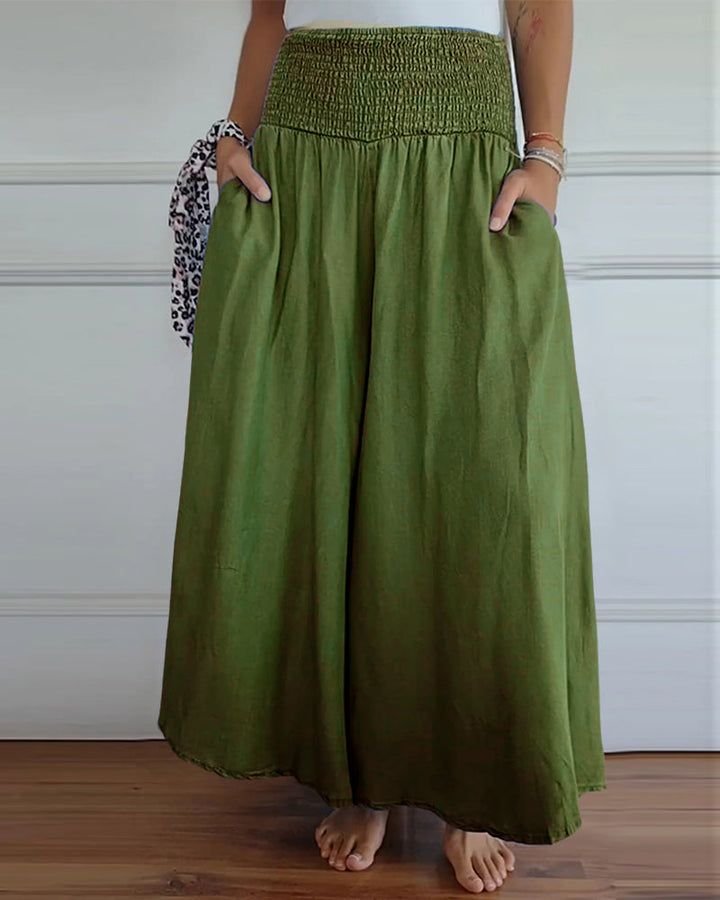 Paloma | Elegant High Waisted Wide Leg Palazzo Pants