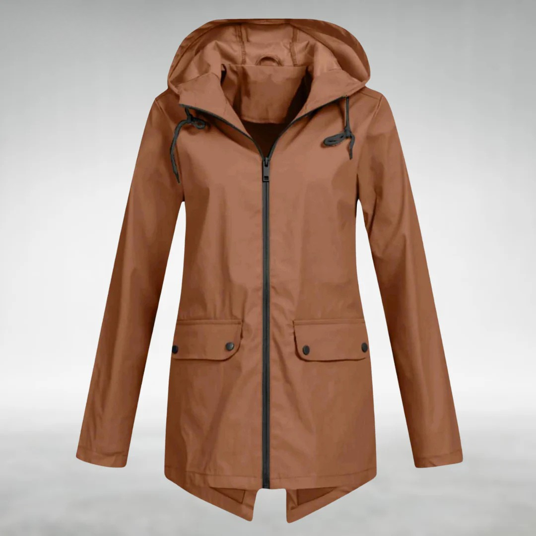 Riley | Stylish Hooded Waterproof Jacket With Front Pockets