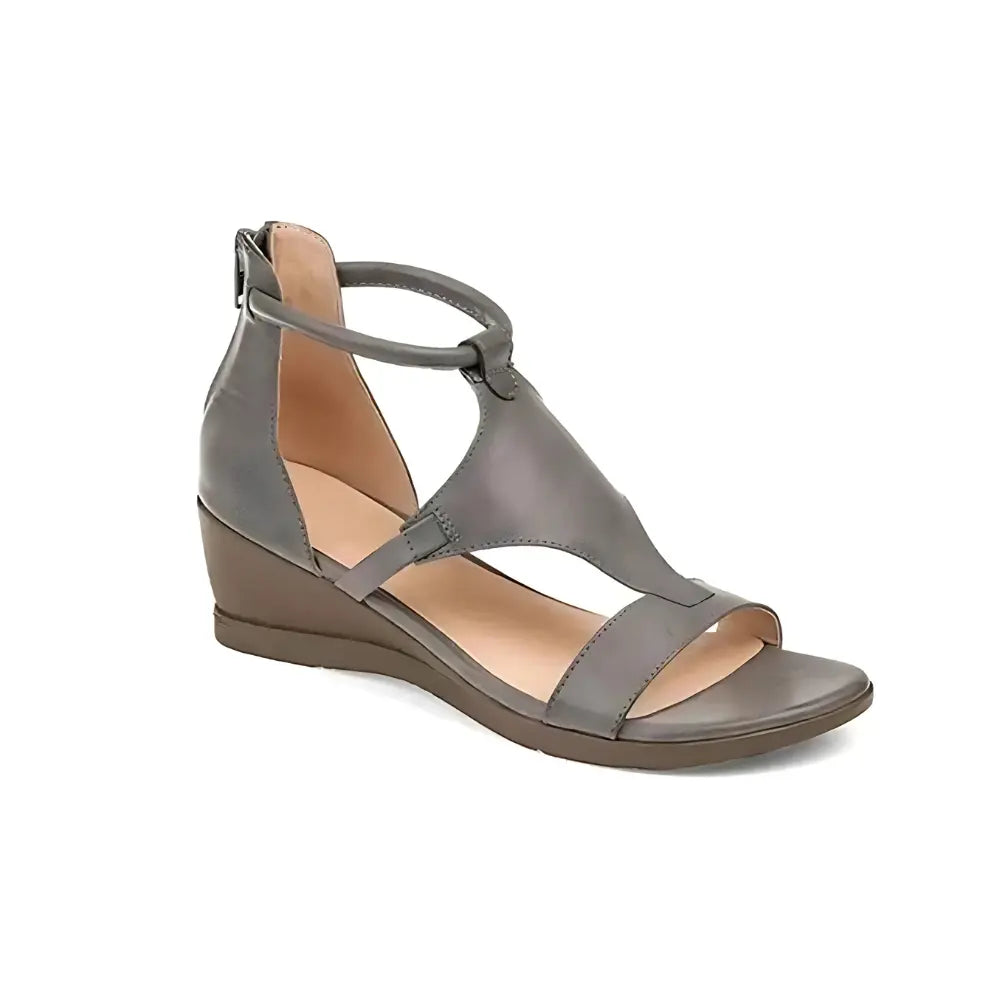Hawa | Chic Orthopedic Wedge Sandals With Ankle Strap Support