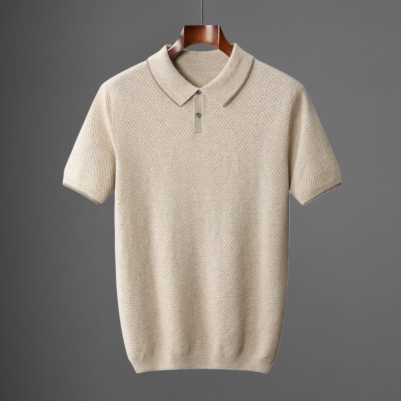 Rhodes | Classic Cotton Piqué Polo Shirt Men - Short Sleeve