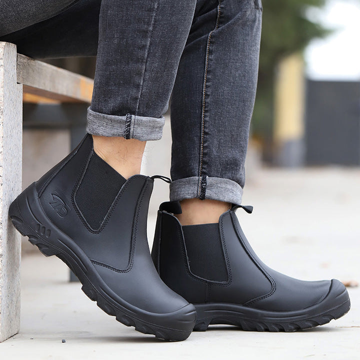 Winston | Orthopedic Chelsea Work Boots Men - Steel Toe Safety