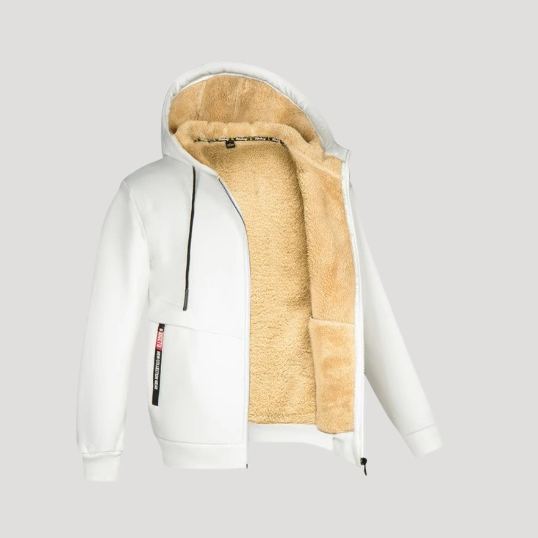 Lucy | Stylish Fleece Lined Zip Up Hoodie With Hood