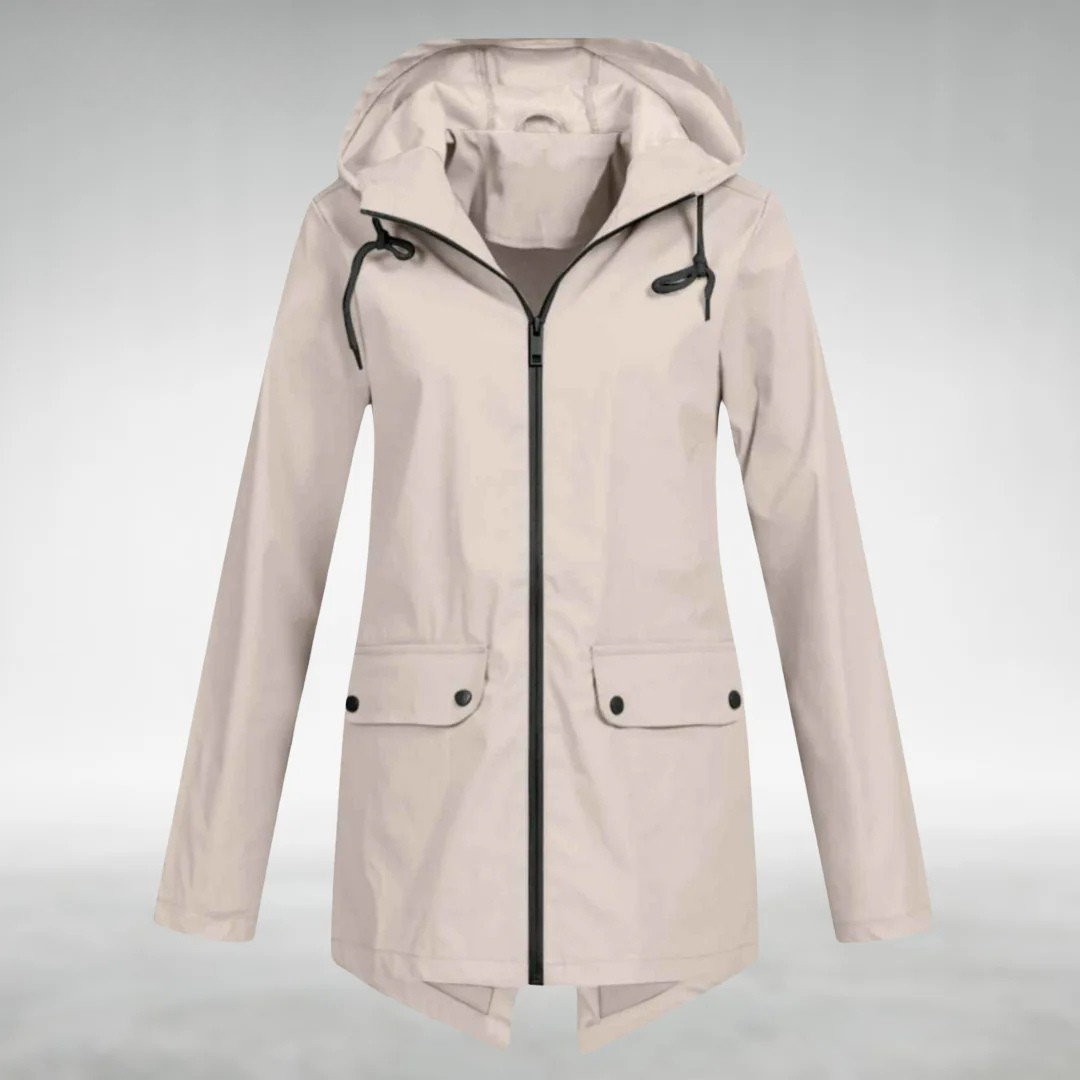 Riley | Stylish Hooded Waterproof Jacket With Front Pockets
