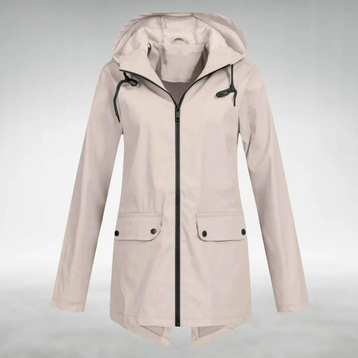 Riley | Stylish Hooded Waterproof Jacket With Front Pockets