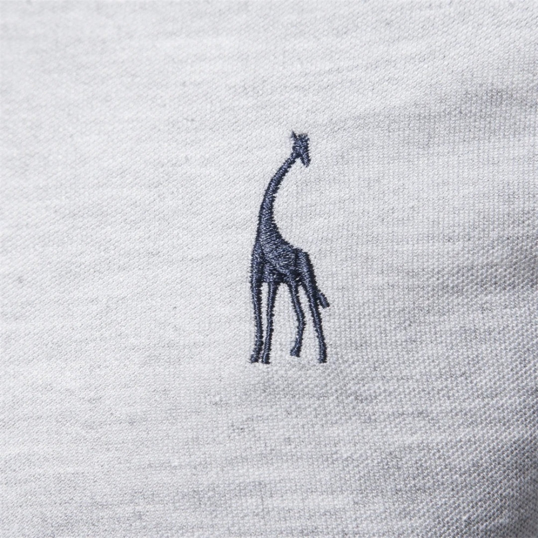 Eloise | Elegant Long Sleeve Cotton Polo Shirt