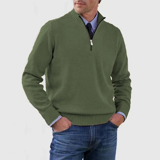 James | Quarter-Zip Knit Sweater
