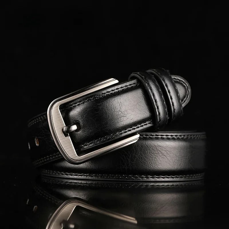 Zoe | Sleek Brown Leather Belt With Polished Buckle