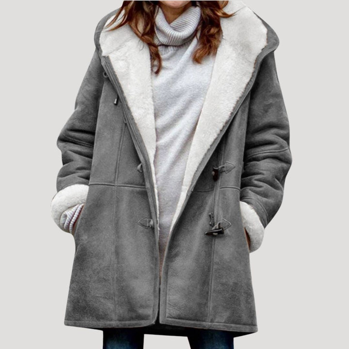 Eliana | Stylish Hooded Fleece-Lined Longline Winter Coat