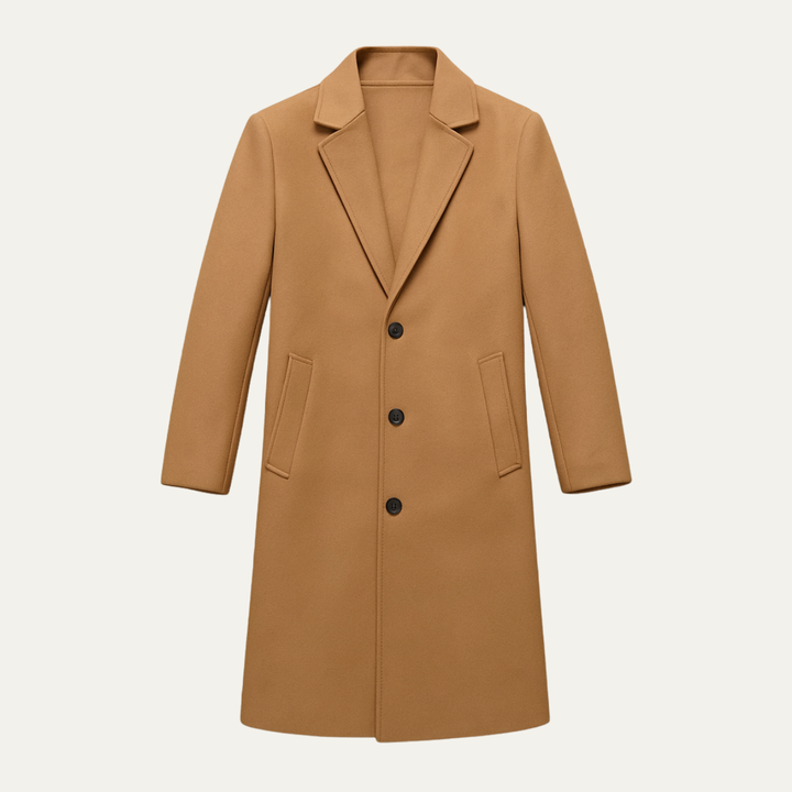 Serena | Elegant Classic Wool Winter Overcoat With Tailored Lapels