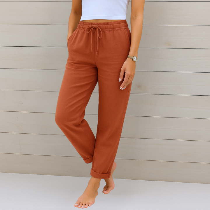 Maylora | Premium Breathable Linen Stretch Trousers
