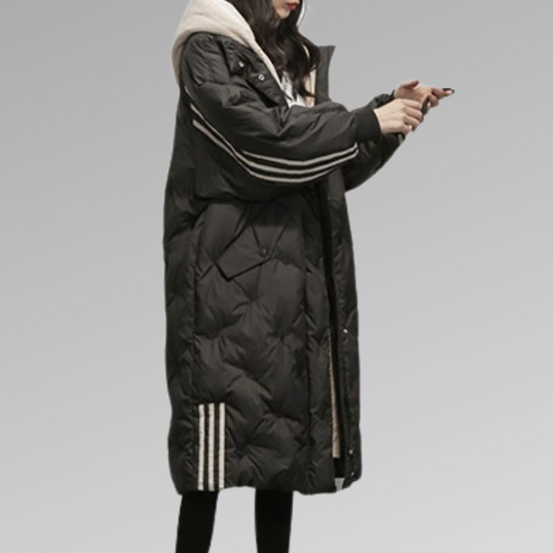 Claudia | Stylish Long Quilted Puffer Jacket Women - Oversized Fit