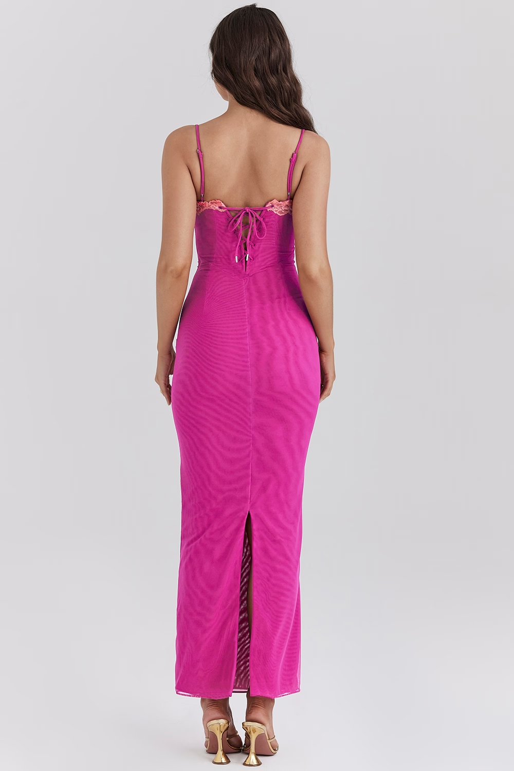 Sybil | Elegant Lace Detail Bodycon Maxi Dress