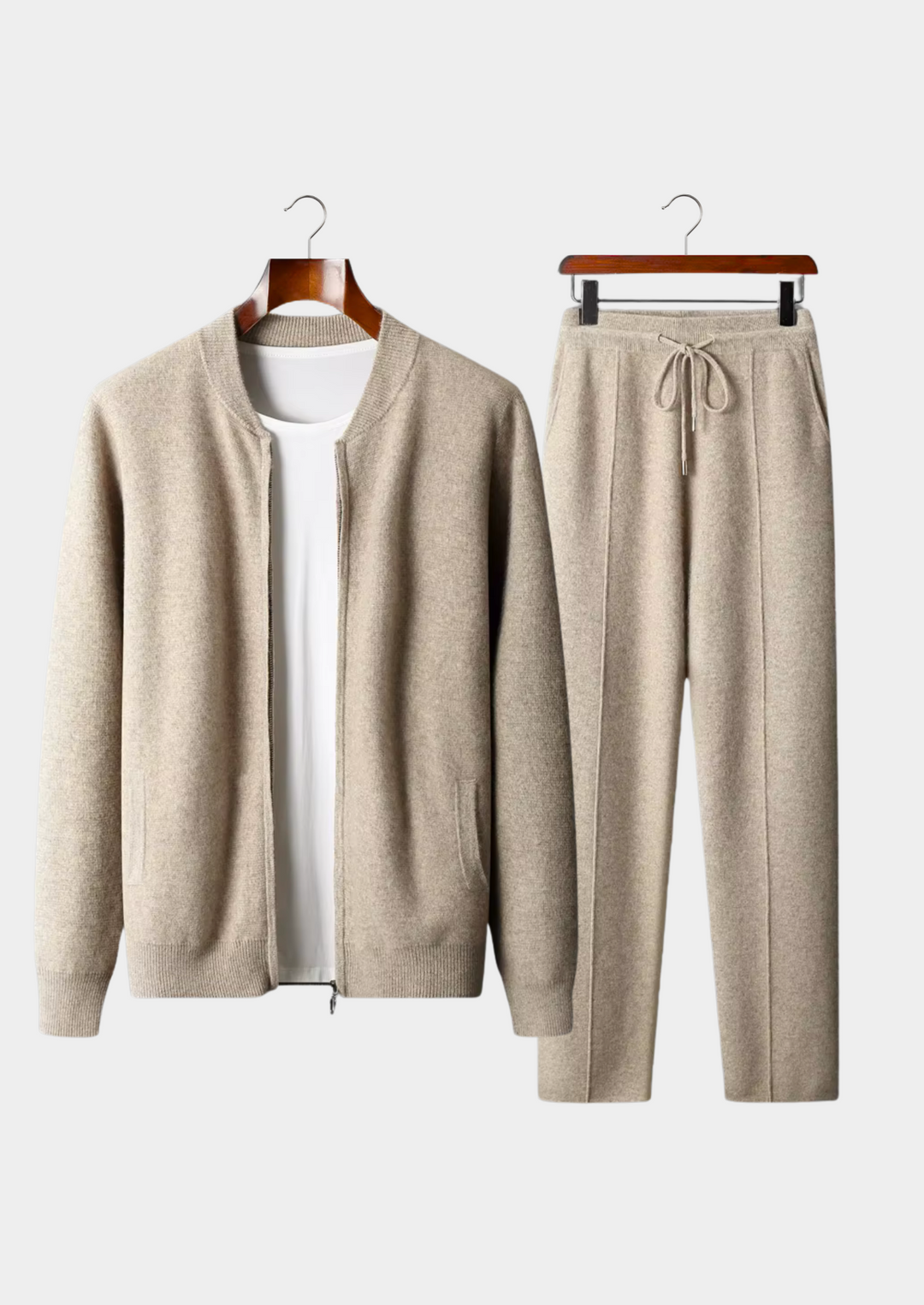 Caspian | Luxury Merino Wool Two Piece Tracksuit Set Men