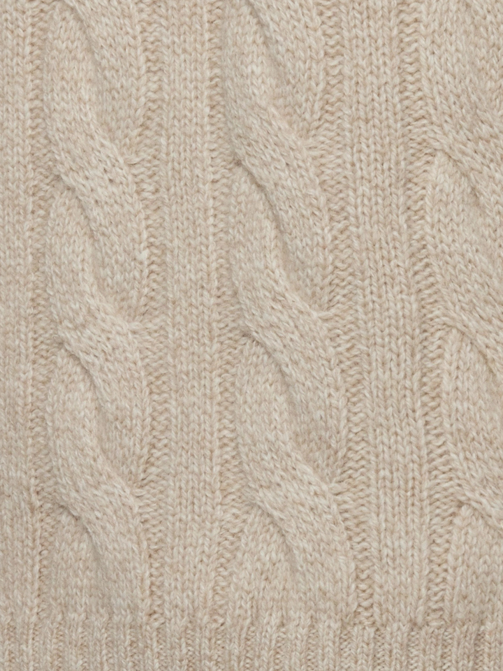 Montgomery | Stylish Cable Knit Cashmere Sweater Men - Crew Neck