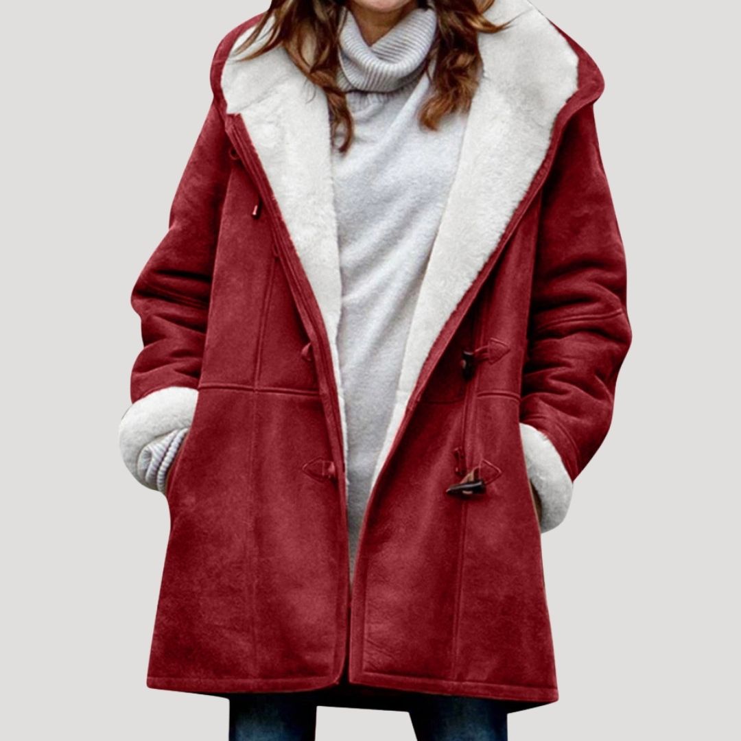 Vivienne | Chic Hooded Fleece-Lined Winter Parka With Long Silhouette