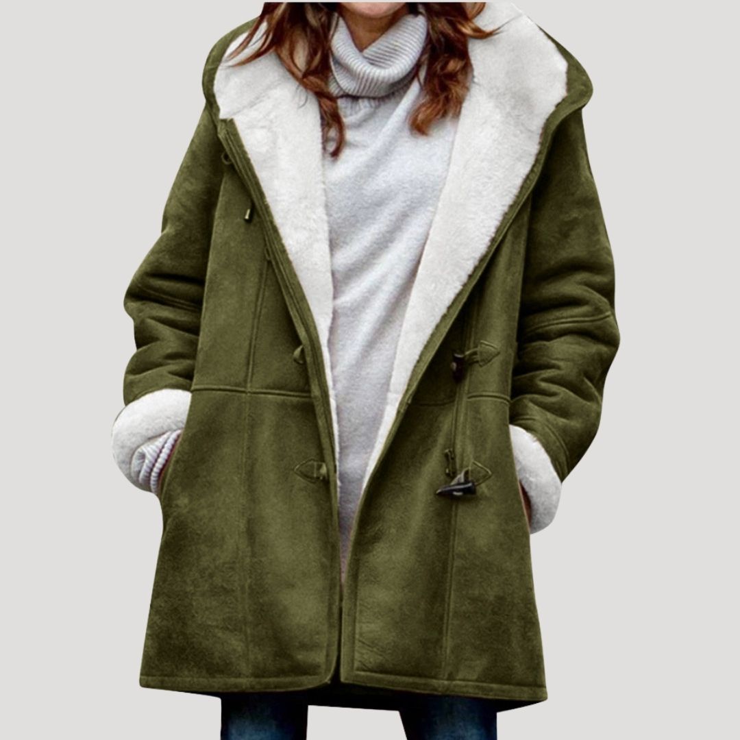 Vivienne | Chic Hooded Fleece-Lined Winter Parka With Long Silhouette