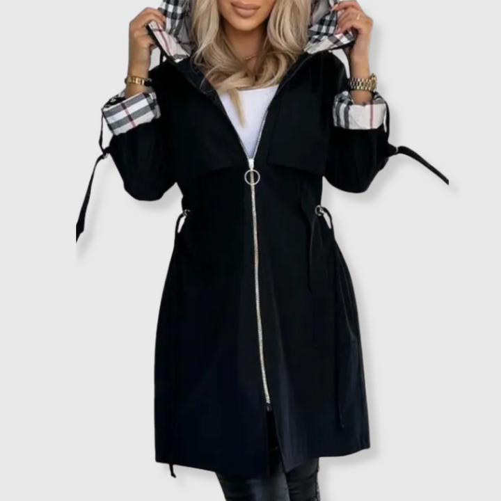 Adalyn | Elegant Hooded Waterproof Trench Coat Women