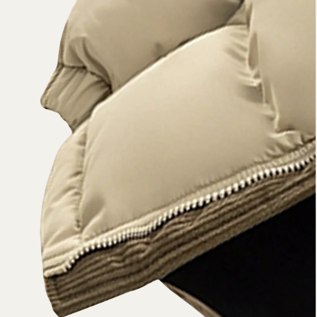 Phoebe | Stylish Two-Tone Hooded Puffer Jacket