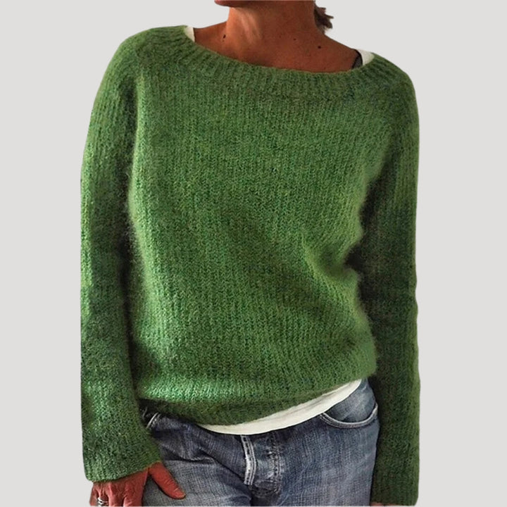 Ruby | Chic Oversized Crew Neck Knit Sweater