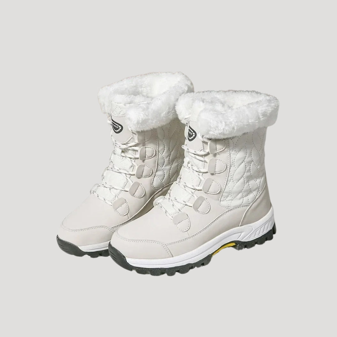 Elyse | Stylish Waterproof Fur-Lined Lace-Up Winter Snow Boots