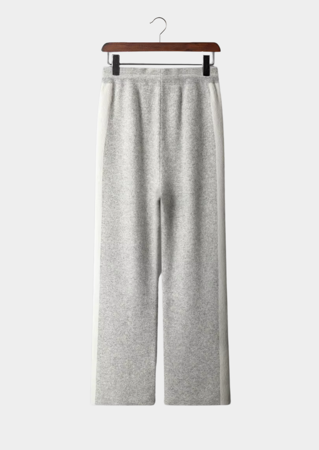 Renee | Elegant Wide Leg Cashmere Trousers With Drawstring