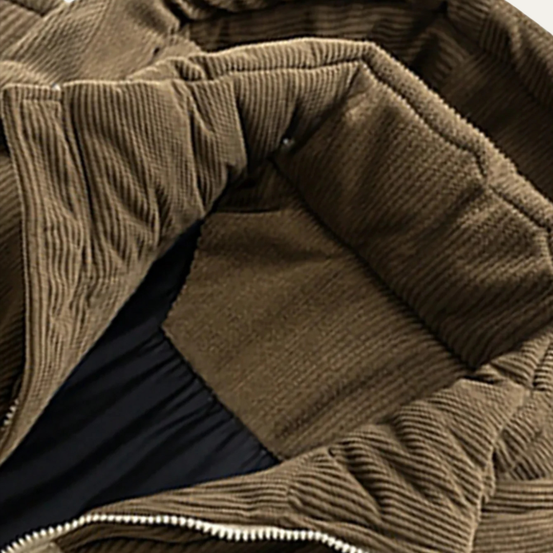 Phoebe | Stylish Two-Tone Hooded Puffer Jacket