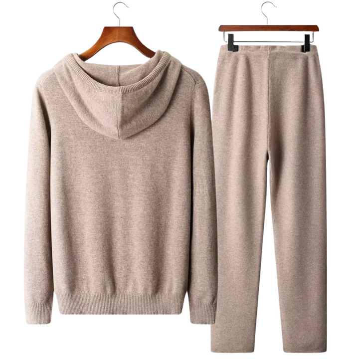 Cordelia | Elegant Merino Wool Hooded Tracksuit Set