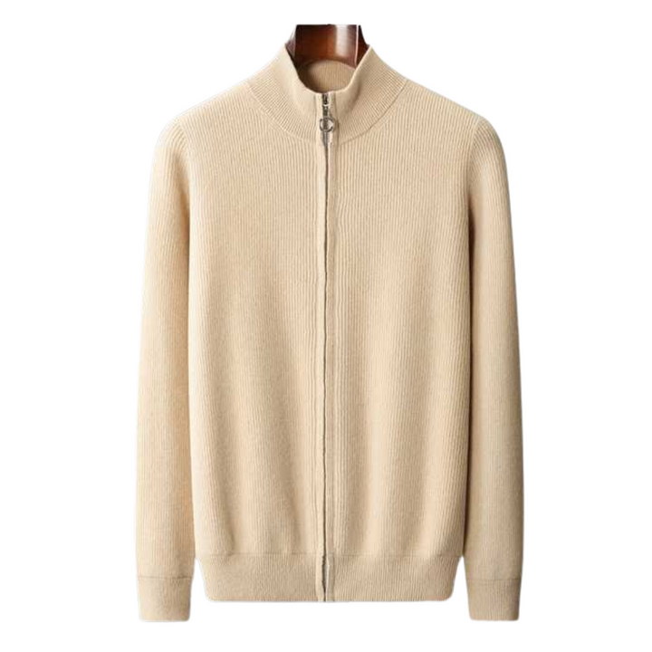 Kingston | Elegant Zip Up Cashmere Cardigan Men - Premium Knit