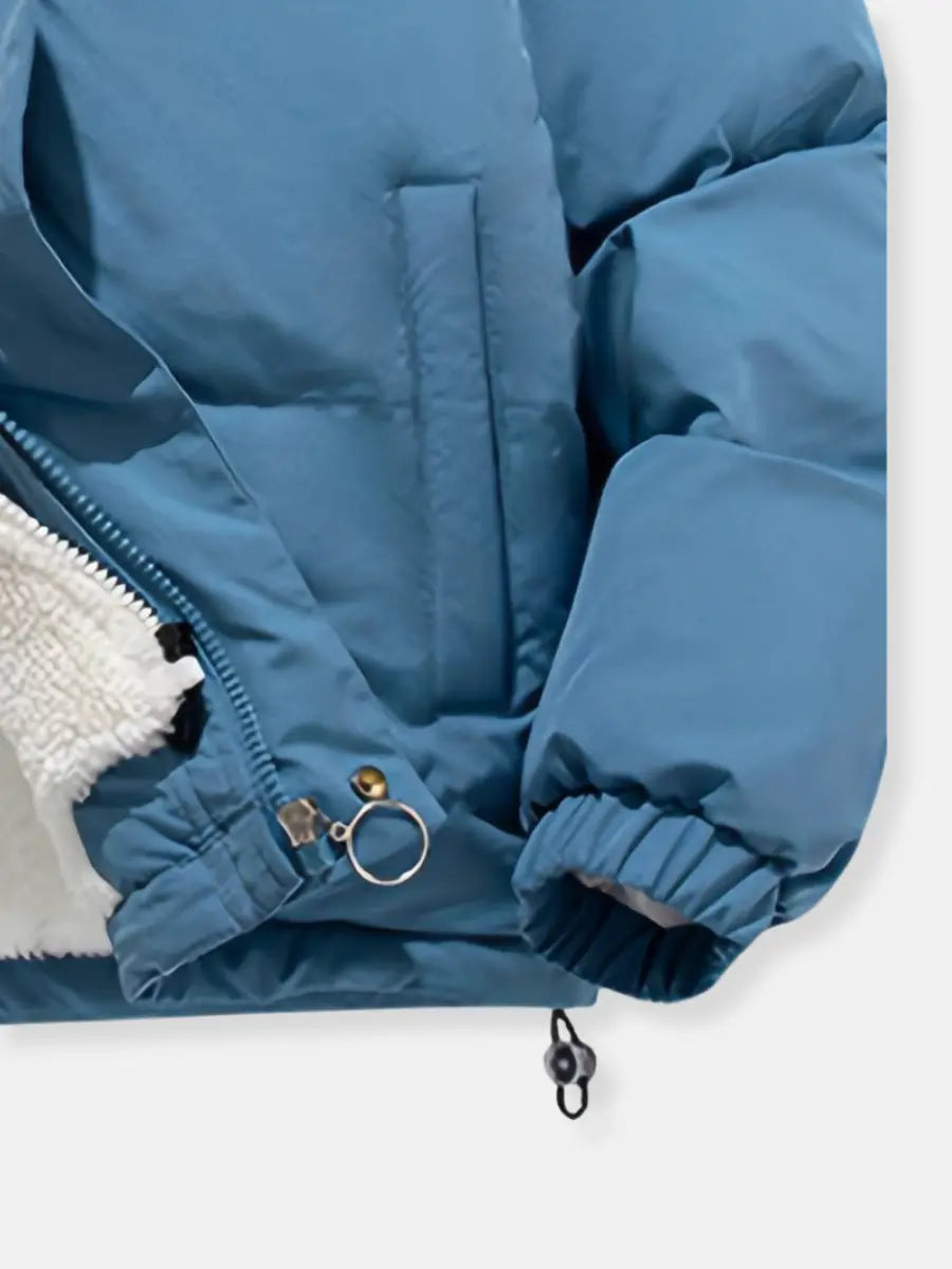 Millie | Stylish Hooded Fleece-Lined Winter Puffer Jacket