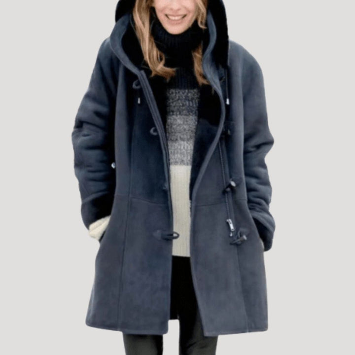 Eliana | Stylish Hooded Fleece-Lined Longline Winter Coat