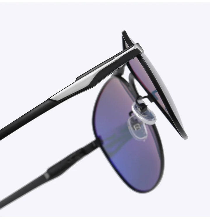 Austin | Classic Aviator Sunglasses With Silver Metal Frame